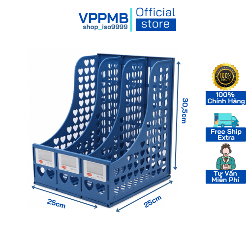 Giá đựng tài liệu, file lưu trữ giấy tờ 3 ngăn hr