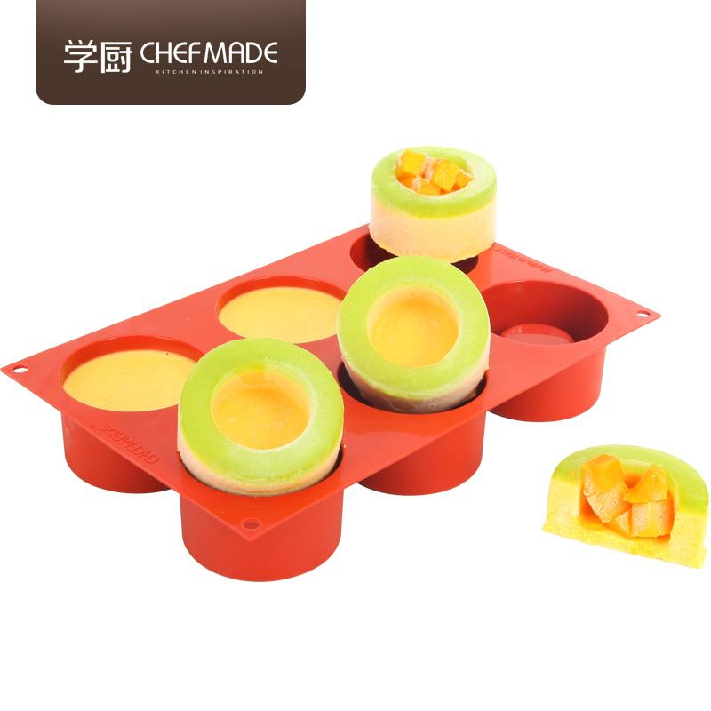 Chef Made Đa Chức Năng Platinum Silicone Không Dính Meike Lồi Dưới 6 THẬM CHÍ Băng Cốc Khuôn Bánh Nhập Khẩu Ý