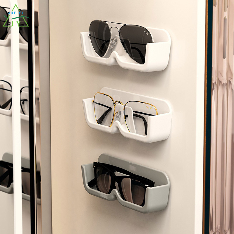 KS Glasses storage rack wall mounted non perforated decoration for placing