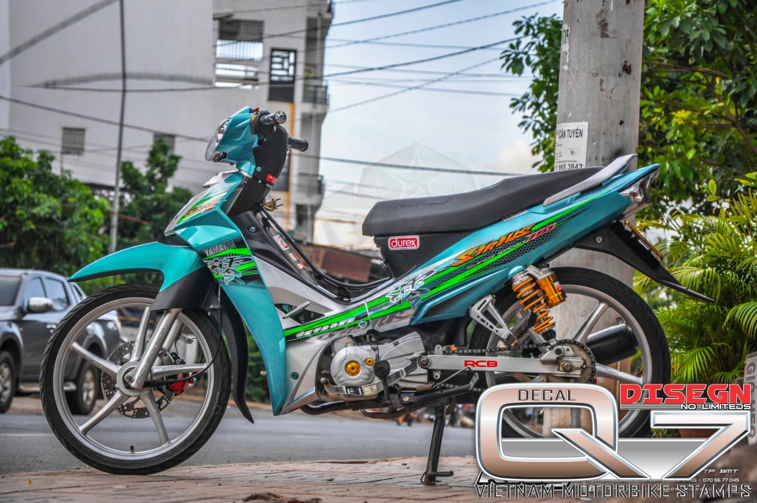 Tem rời sirius - xanh lục bảo