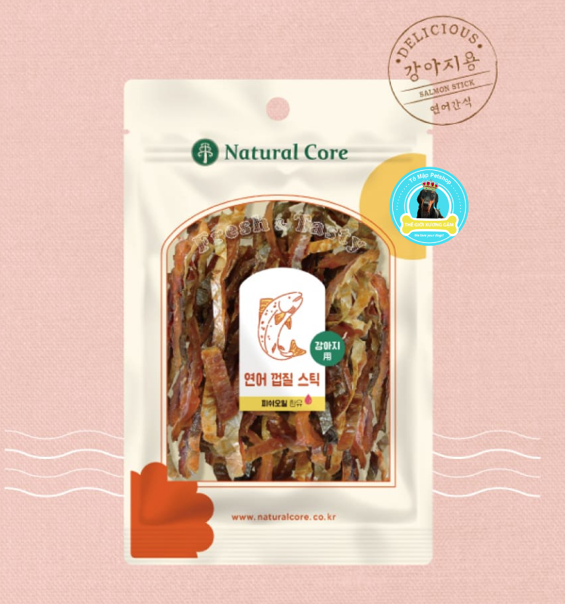 NATURAL CORE THỊT CÁ HỒI SẤY SỢI CHO CHÓ