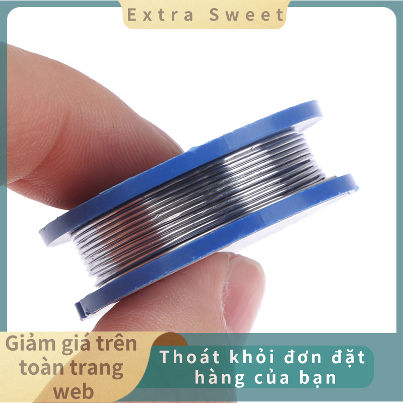 💖Extra Sweet 1 cái dây hàn chì thiếc 0.8mm chiều rộng 1.7m chiều dài 2% cuộn dây hàn
