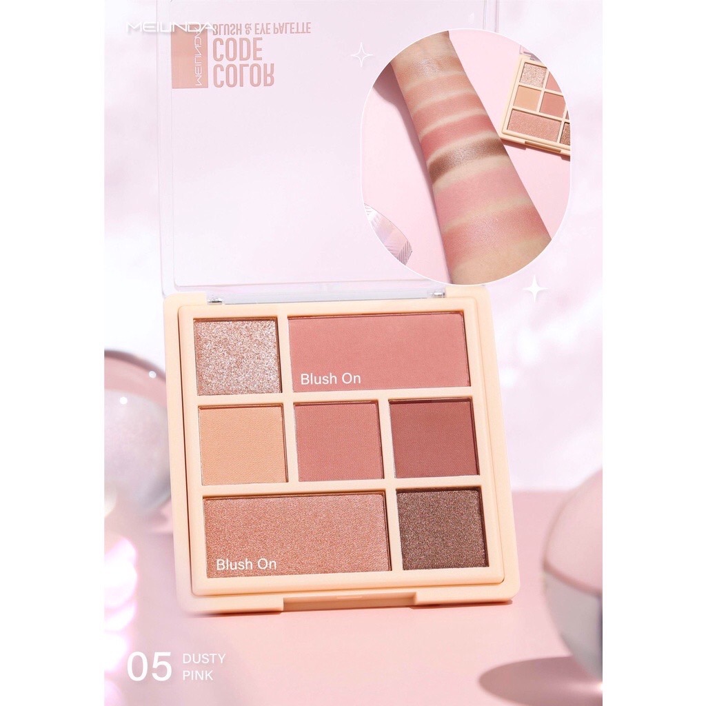 (1ชิ้น) MC3111 Meilinda Color Code Blush & Eye Palette คัลเลอร์โค๊ดบรัช