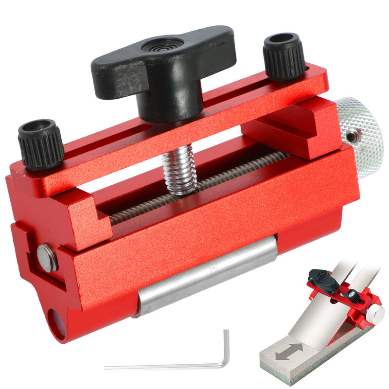 Everso Honing Guide Jig Adjustable Honing Sharpening Tool Fixed Angle Wear Resistant Blade Sharpening Guide Honing Guide Jig Honing Guide Jig for Sharpening Blades