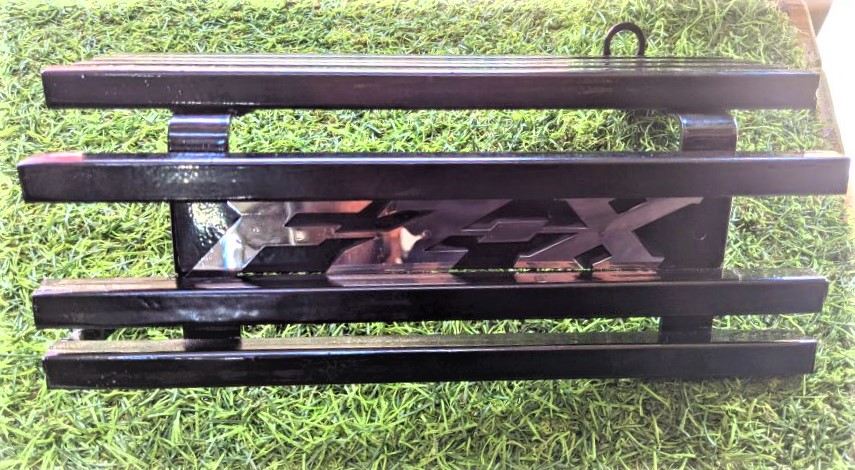 Yamaha FZX Silencer Cover Silencer Guard Silencer Protector Black Metal Box khacha with SS Monogram. 