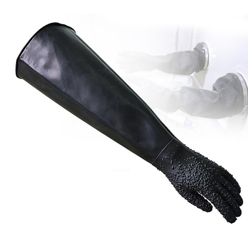 Focheni 68cm Left Hand Protective Working Gloves for Sand Blasting Blast Cabinet 27"