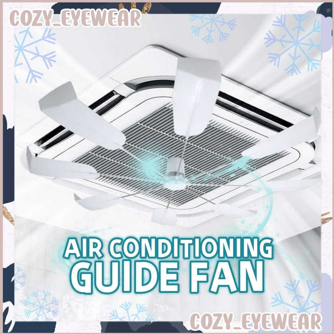 360° Central Aircond Anti Direct Blowing Wind Guide Fan Rotating Blade