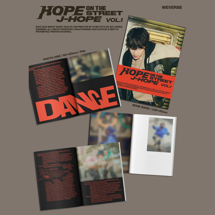 Album JHOPE [HOPE ON THE STREET] Chính hãng