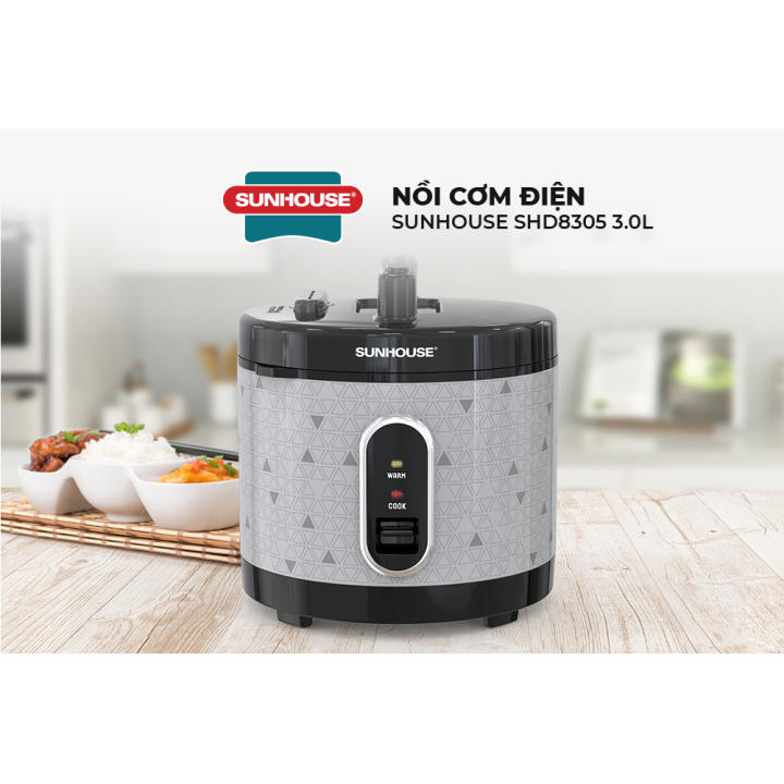 Nồi cơm điện 3L SUNHOUSE SHD8305 - Bảo hành 12 tháng - Hàng Chính Hãng - Hình ảnh 4