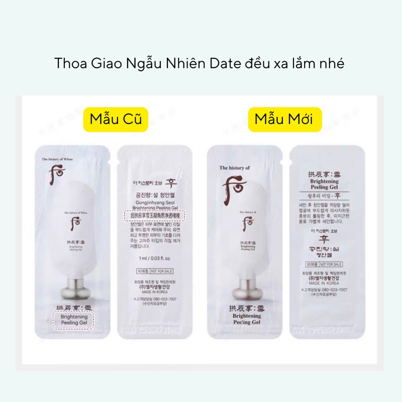 (TÚI 10 GÓI) TẨY DA CHẾT WHOO BRIGHTENING GEL