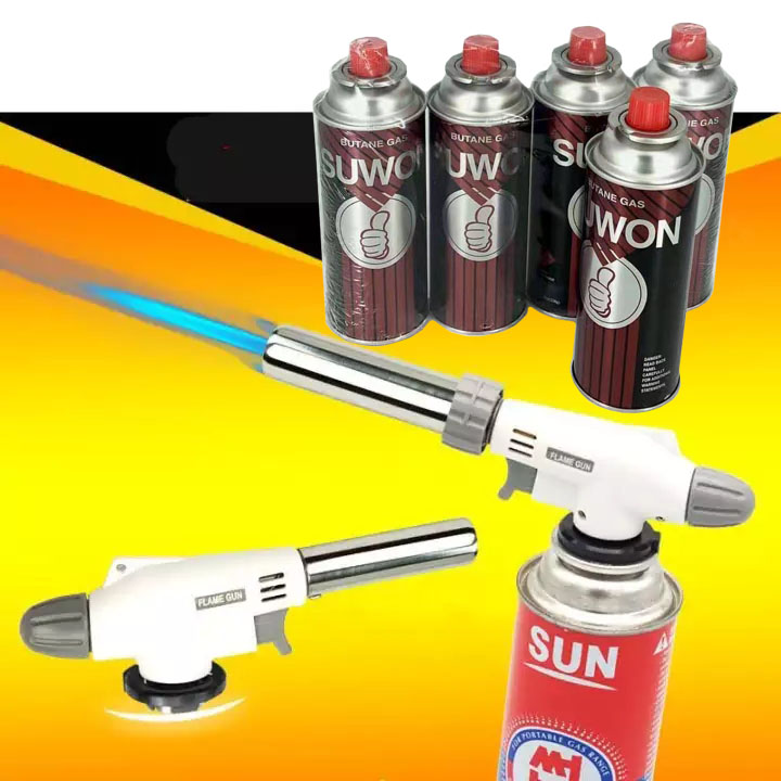 with free Gas sylinders Multi Functional Flame Gun Torch Auto