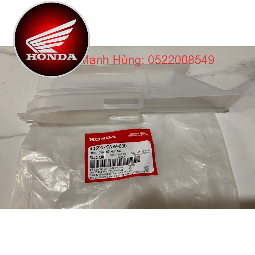 Lót càng , cao su đỡ sên WAVE S110, Wave alpha 110  (40591KWW600)