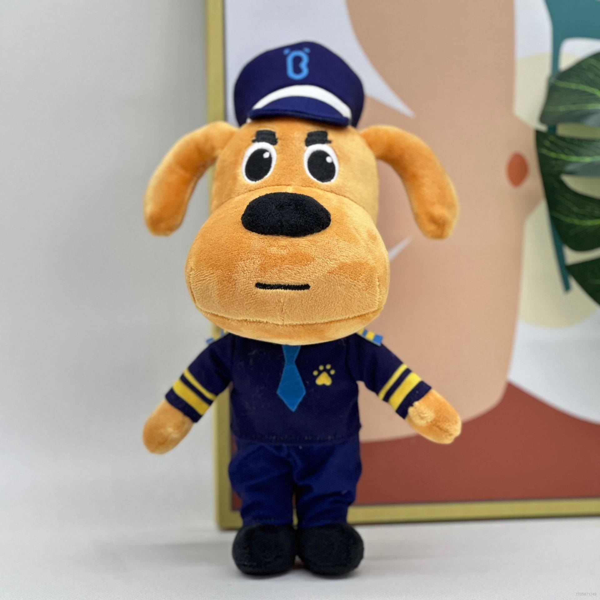 RA Cartoon Sheriff Labrador Plush Dolls Gift For Kids Home Decor Educational Stuffed Toys For Kids Collections AR