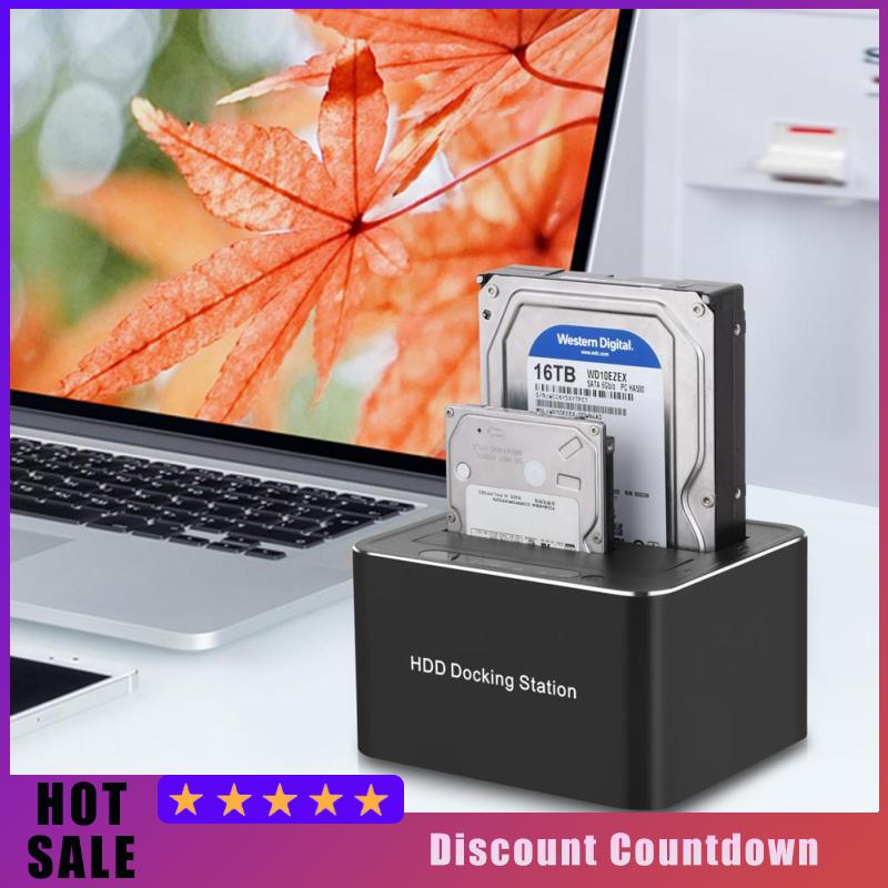 Usb3.0 Hard Disk Base 2.5/3.5 Inch Hard Drive Disk Case Double Bay Sata Expansion Base Copy Clone Function