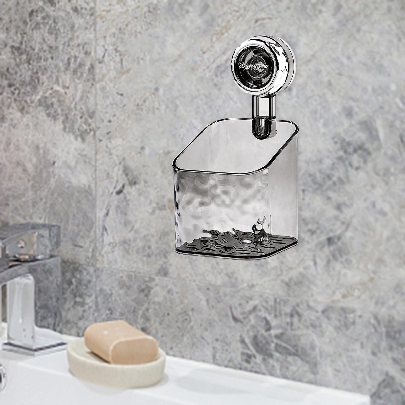 Blesiya Shower Caddy Suction Cup Wall Mounted Soap Dish Holder Kitchen Sponge Holder