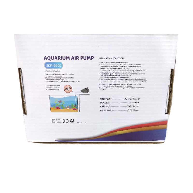 Pompa udara airpump aerator SKP 9902 Airpump dua lubang