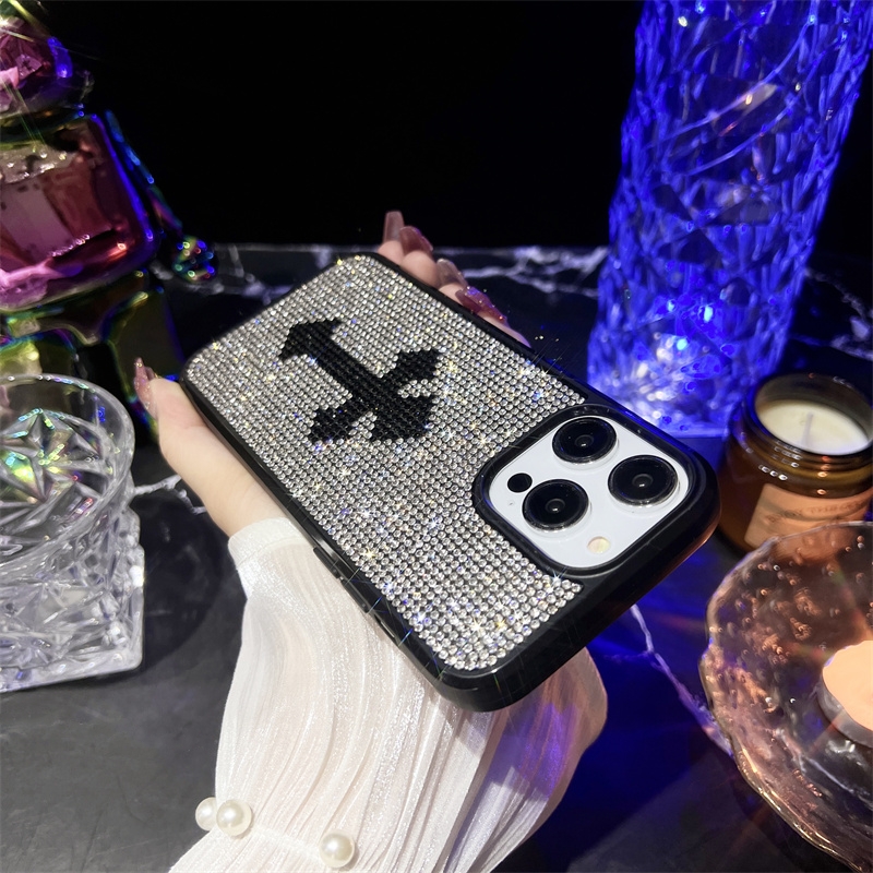 Elegant Colour Flash Diamond Protective Case for iPhone 15 Pro Max 14 Plus 13 Pro 12 11 Pro Max TPU Silicone Frame Shockproof Cover