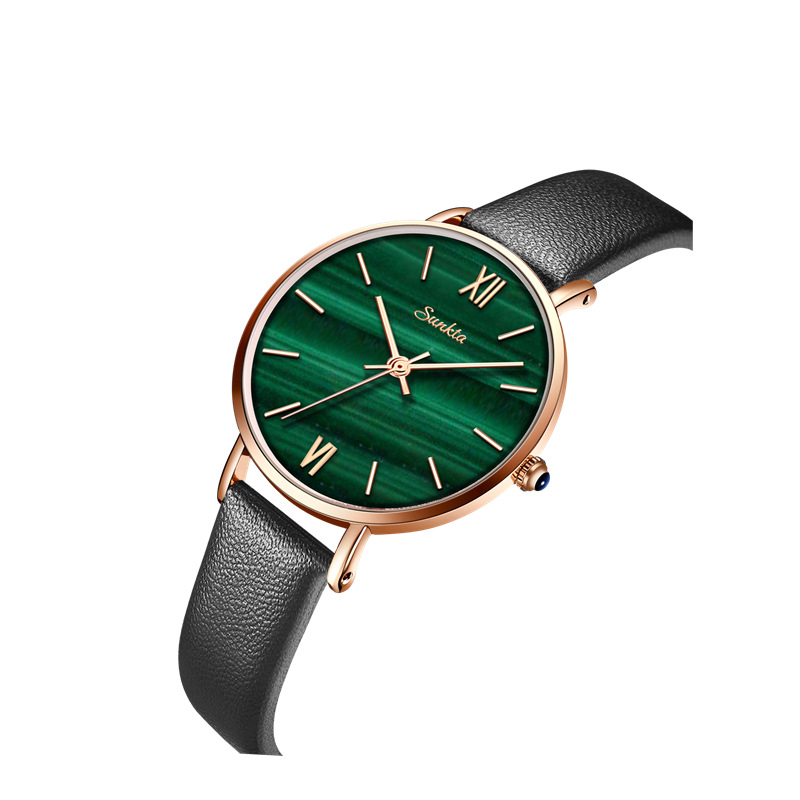 SUNKTA%206691%20Women's%20Quartz%20Watch%20Simple%20Gradient%20Small%20Green%20Watch%20Milan%20Mesh%20Belt%20Watch%20Belt%20Watch%20-%20Image%202
