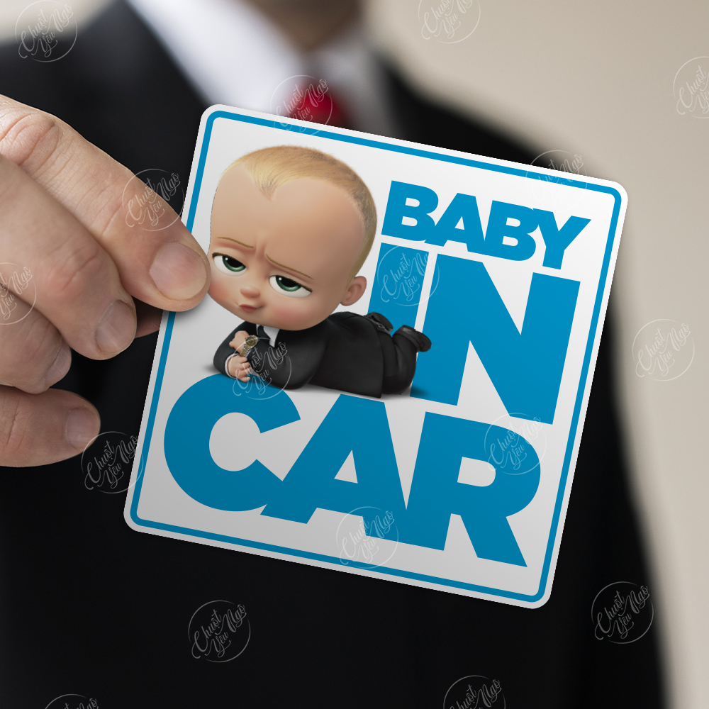 Combo 2 miếng dán Baby In Car bé trai
