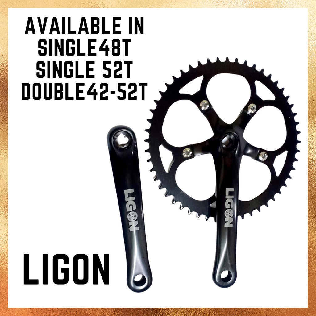 Crank Chainwheel Ligon for Fixie/Road Bike Fixie Road Bike