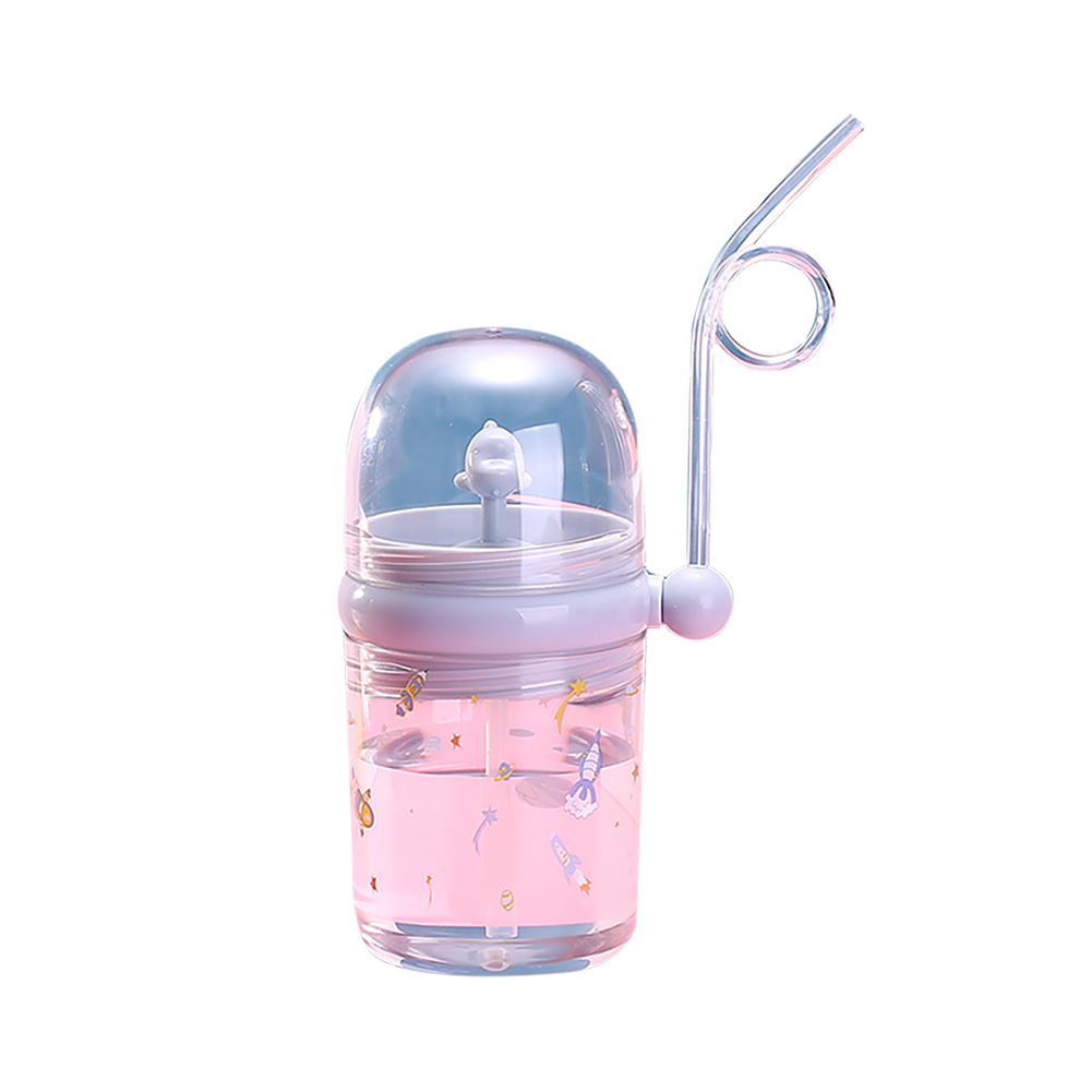 Cup Creative Whale Water Spouting Portable Cartoon Children Cup with Straw Multi-color Selectable Gift Plastic Cup Customizable