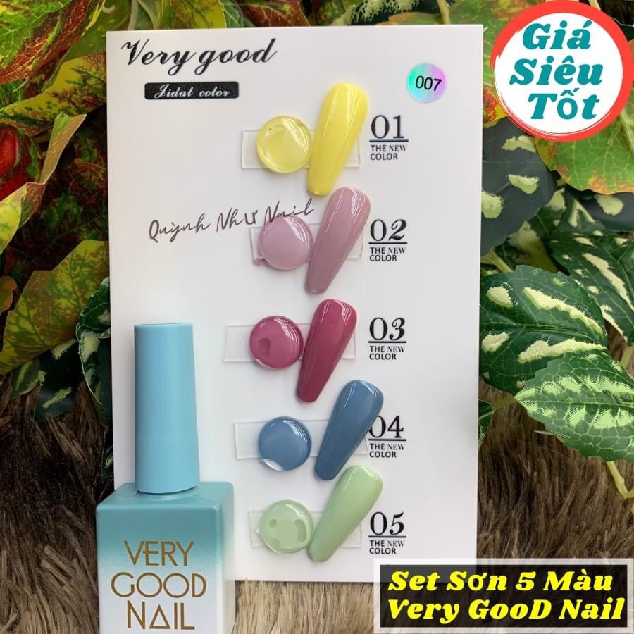 set sơn very good 5 màu tặng bảng màu
