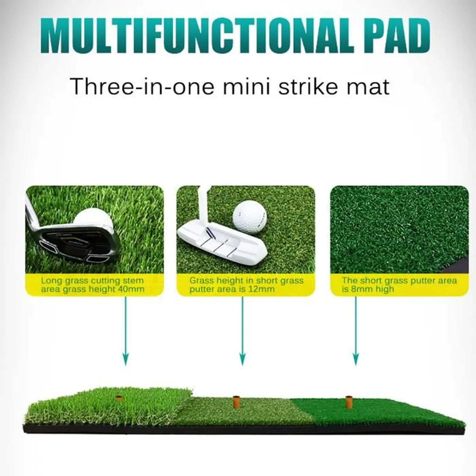 Convenient and Efficient Golf Training Tool Golf Training Mat Improve Your Golf Swing with Precision Training Mat Indoor/outdoor Golf Aid less Than