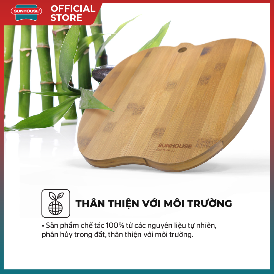 Thớt tre tự nhiên SUNHOUSE KS-CH2626B