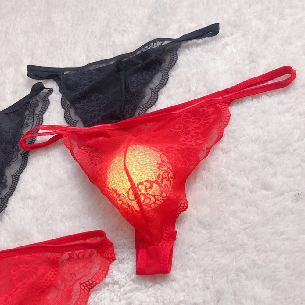 【BLUEHOPE】 Bikini Underpant Breathable Briefs Comfortable G String Pouch Sheer Soft