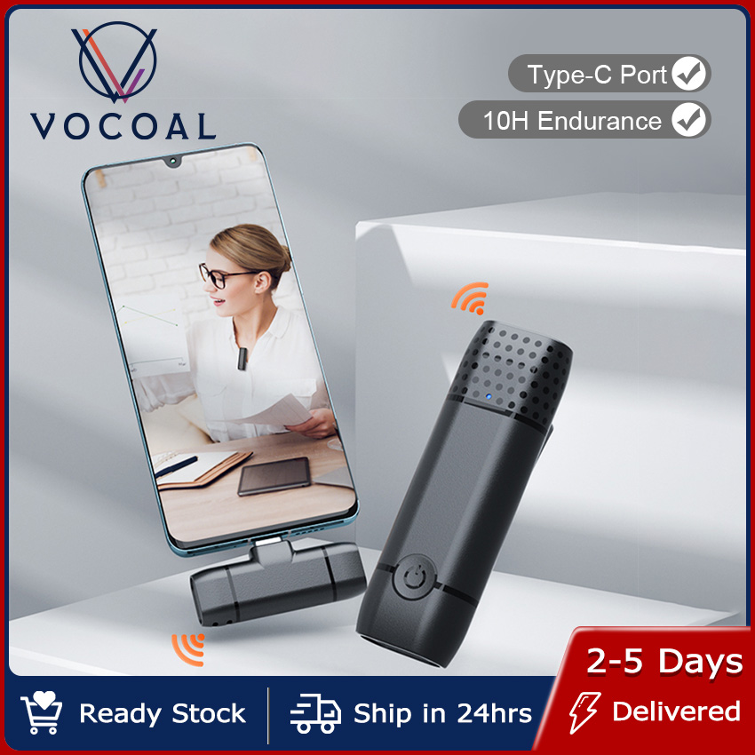Vocoal Wireless Lavalier Microphone Professional Microphone Portable