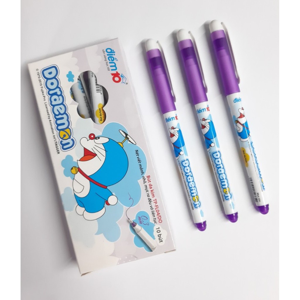 Bút Lông Kim Thiên Long - Doraemon FL-04/DO Mực Tím