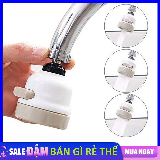 Đầu vòi nối rửa chén bát tăng áp 3 chế độ phun xoay 360 độ - vòi tăng áp nước