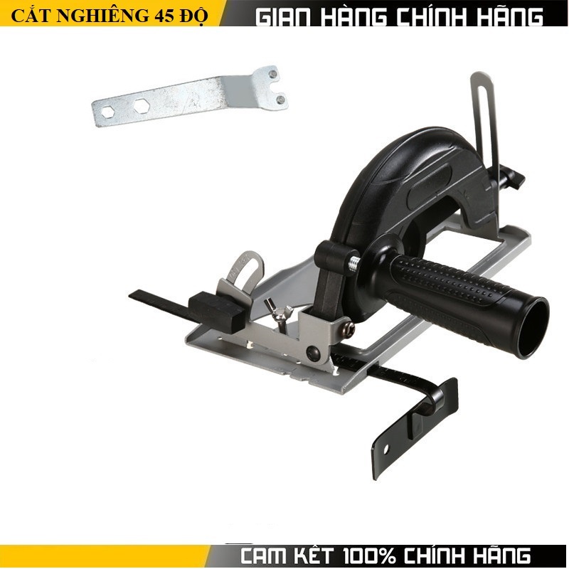 Giá đỡ đế máy mài cắt cầm tay, bộ chuyển đổi máy mài thành máy cưa bàn góc 45 độ