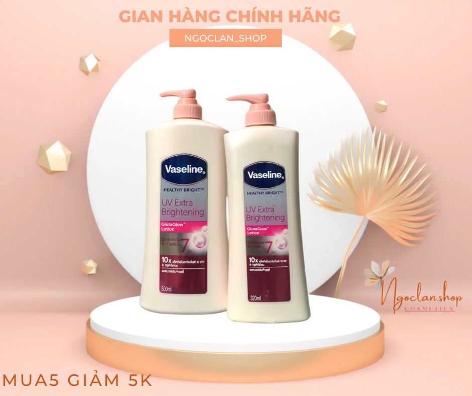(Mẫu Mới) Sữa dưỡng thể Vaseline 570ml UV Lightening 10x Thái lan