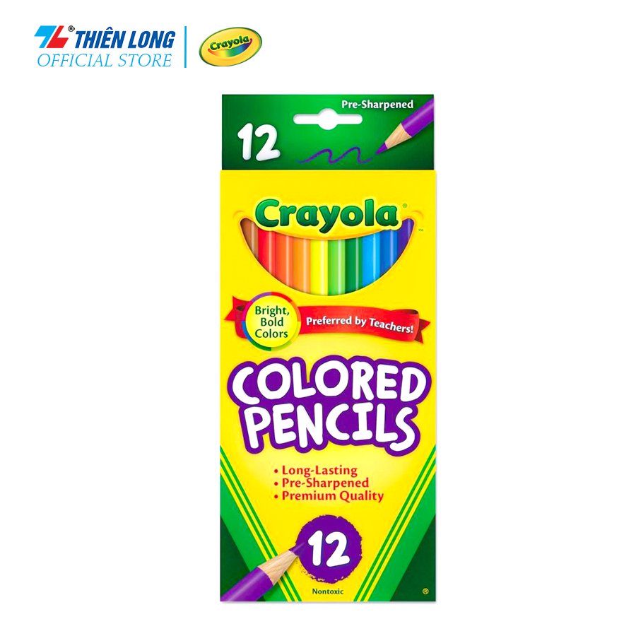 (Hàng Chính Hãng) Chì màu Crayola Colored Pencils 12/24/50 màu.