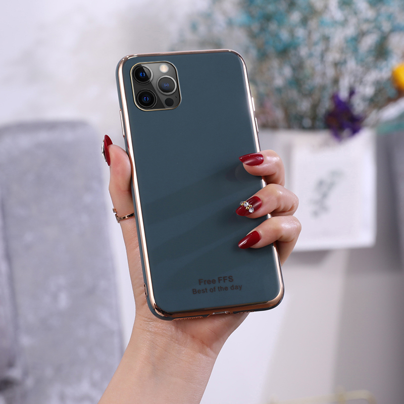 Casinglee For OPPO A5S Back Cover Silicone Soft Cases Electroplated Avocado Green Glitter Full Protector Cases OPPO A5S Case. 