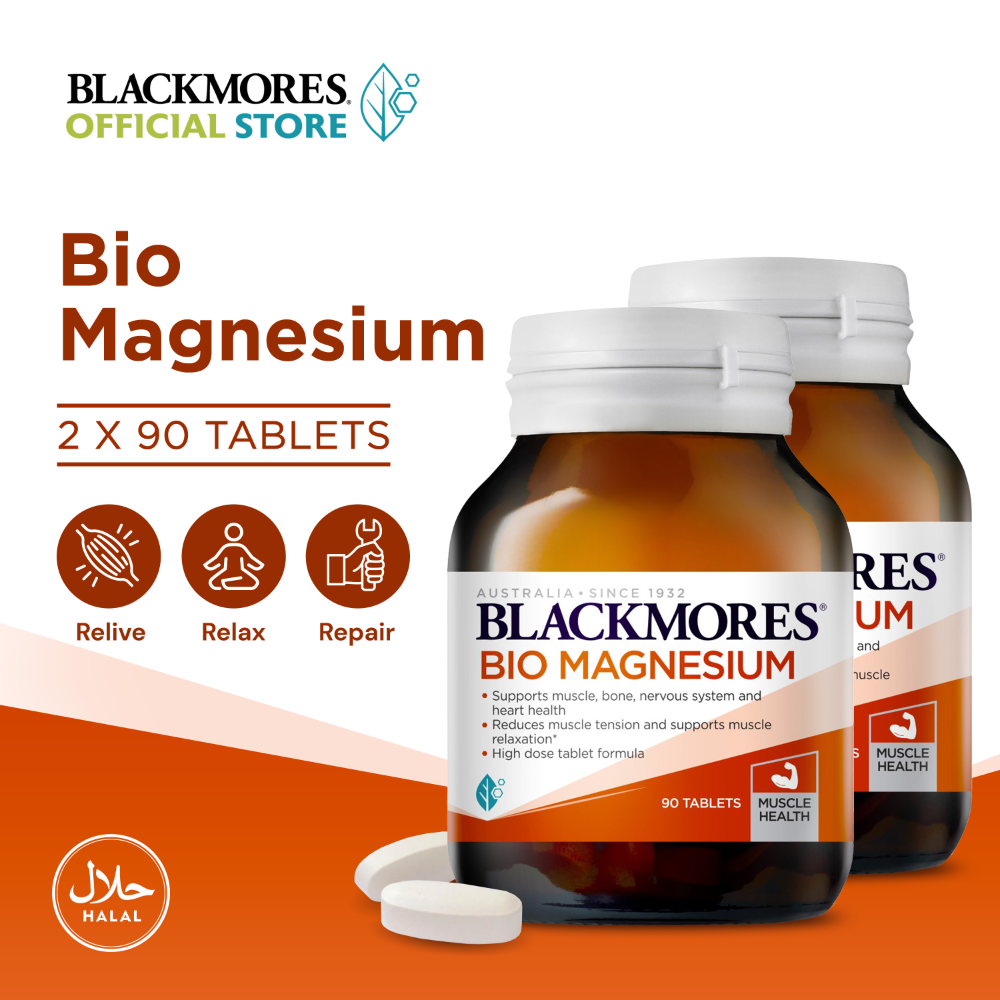 [Bundle of 2] Blackmores Bio Magnesium 90s Tablets For Joint Pain