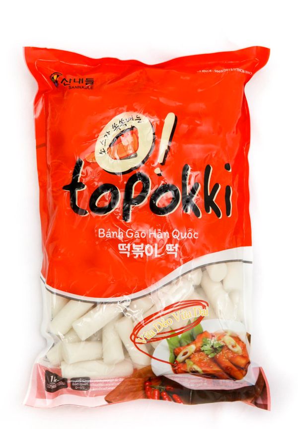 Bánh gạo thỏi Tokbokki Hàn Quốc Sannadles 1kg