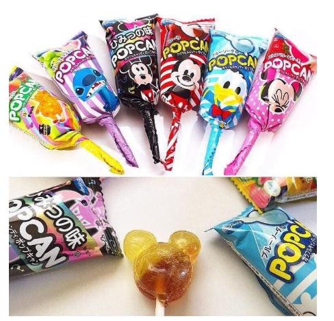 Kẹo mút Glico Popcan Mickey Nhật Bản 13gr/chiếc