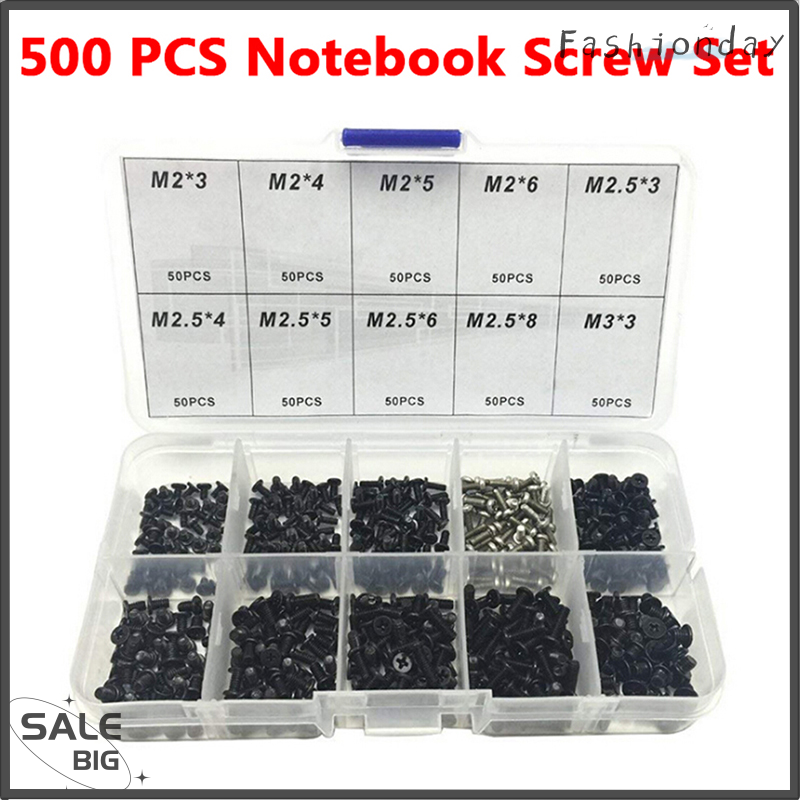 FD Legend Flash Sale 500pcs laptop computer screws set universal screw m2 m2.3 m3