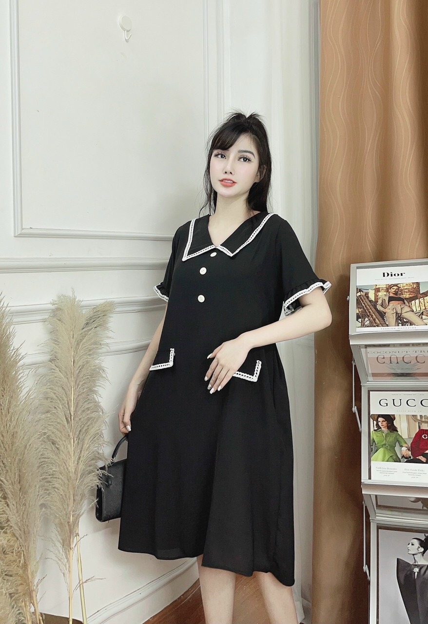 Váy bầu, đầm bầu thiết kế dáng dài trẻ trung