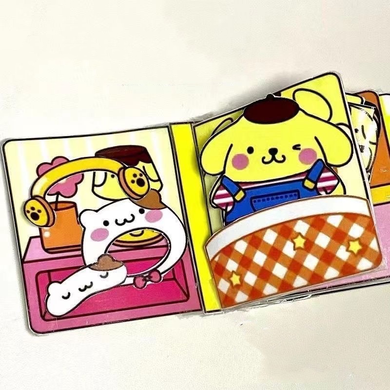 Quiet Book Dress Up Sticker Book Girl Handmade DIY Creative Toy Book