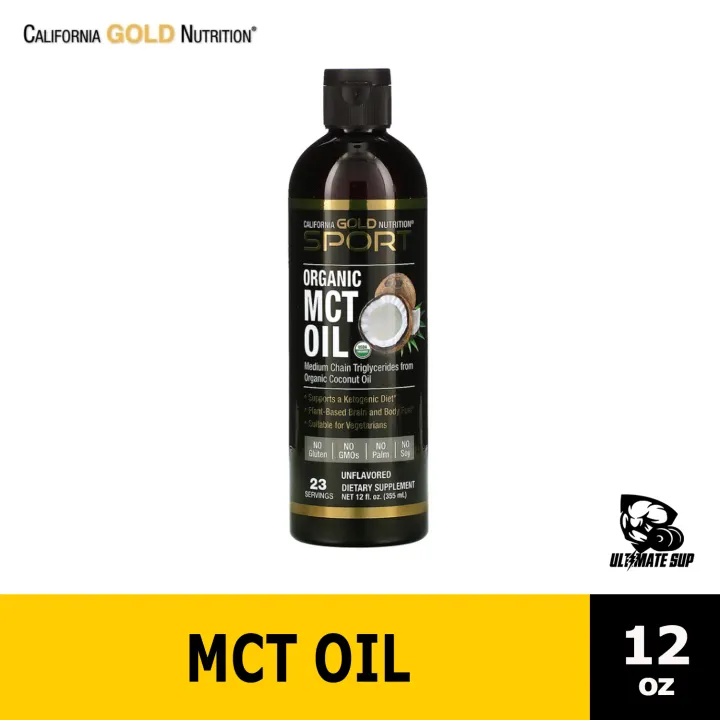 California Gold Nutrition Organic Mct Oil Supports Ketogenic Diets Promote Weight Loss 12 32 Fl Oz 355 946 Ml Lazada Singapore
