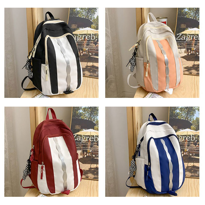 YA ZHOU LONG School bag junior high school student backpack high school college student backpack sweet large capacity backpack (no pendant)