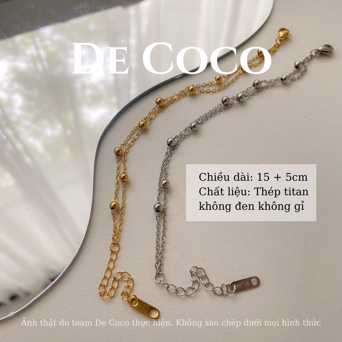 Vòng tay titan, vòng tay DOT CHAIN De Coco