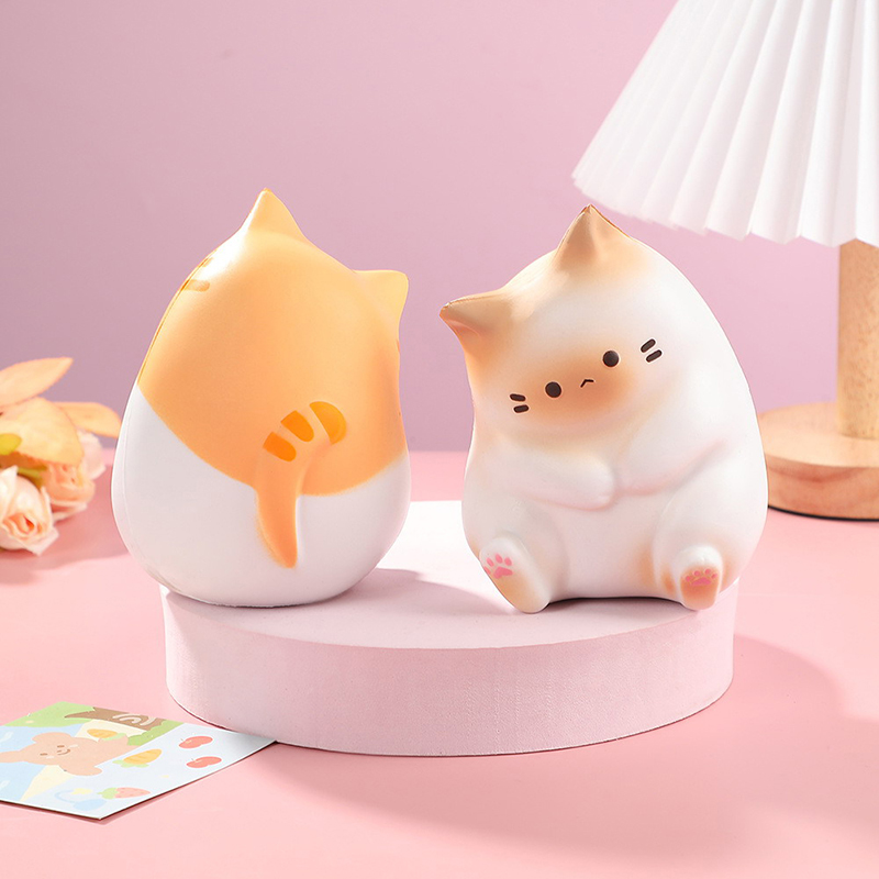 New Cat Stress Relief Squishy Toy PU Slow Rising Squeeze Antistress Ball Cartoon Table Ornaments Squishy Stress Reliever Toys. 