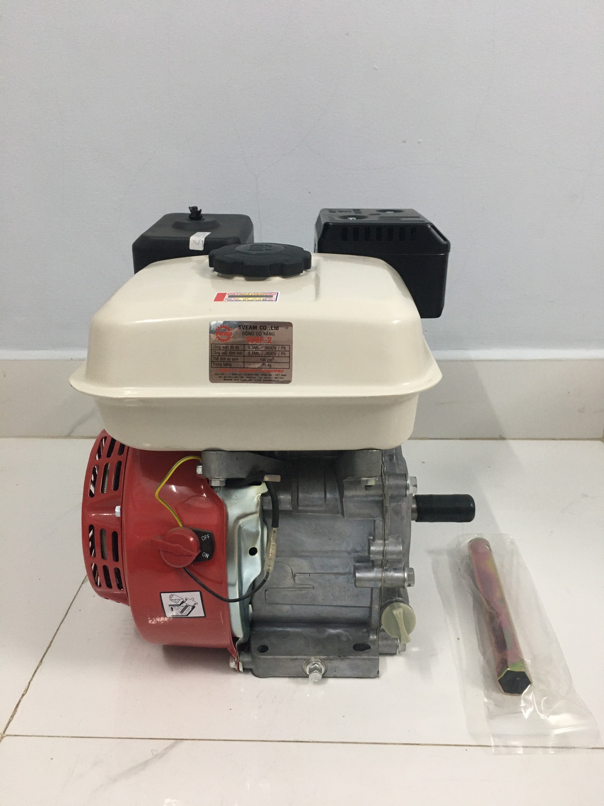 Động Cơ nổ máy xăng vikyno 168F2 6.5HP