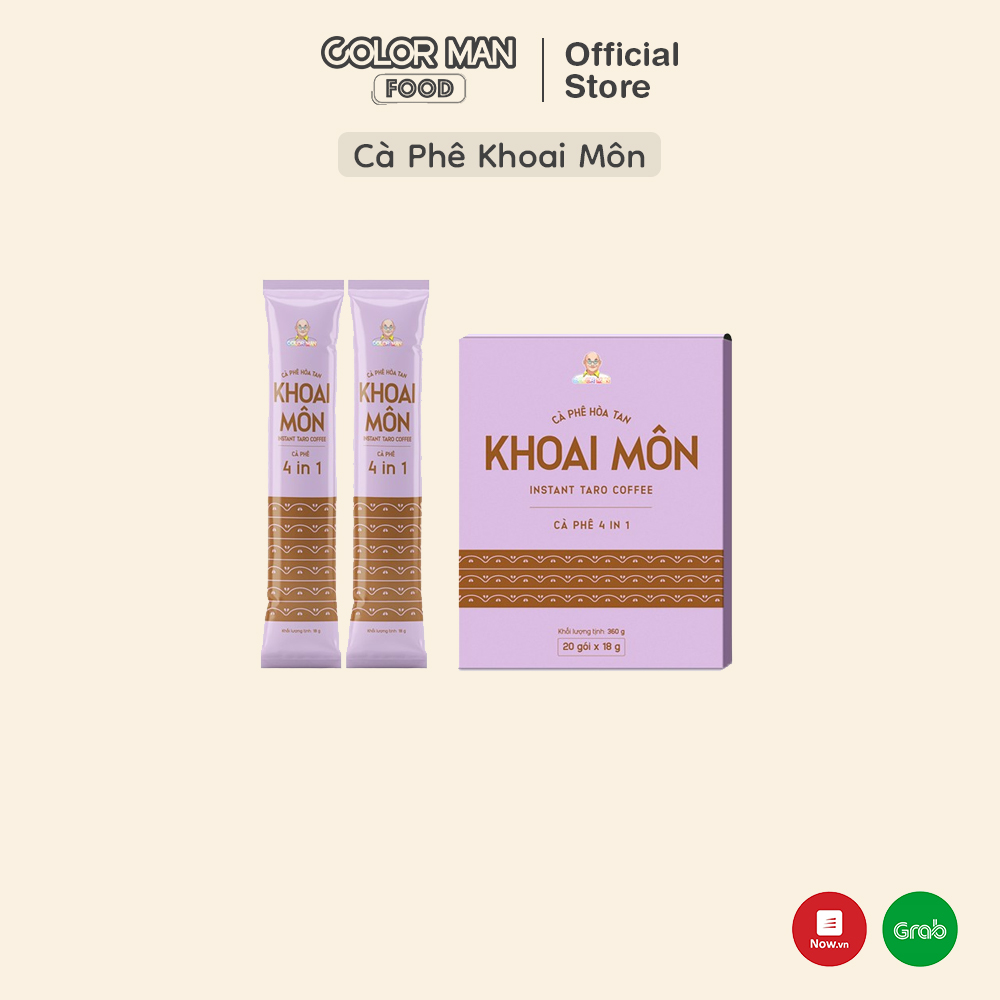 [DATE 18/07/24]Cà Phê Khoai Môn Color Man (set 20 gói)