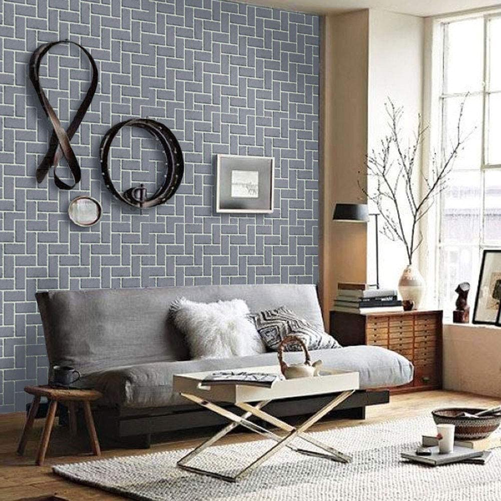 🤗 45cmx3m Self-Adhesive Wallpaper Wallpaper Sticker Grey Faux Brick  Textured Wallpaper Brick Contact Paper Removable Waterproof Vinyl Wall  Covering Easy to Install | Lazada Singapore