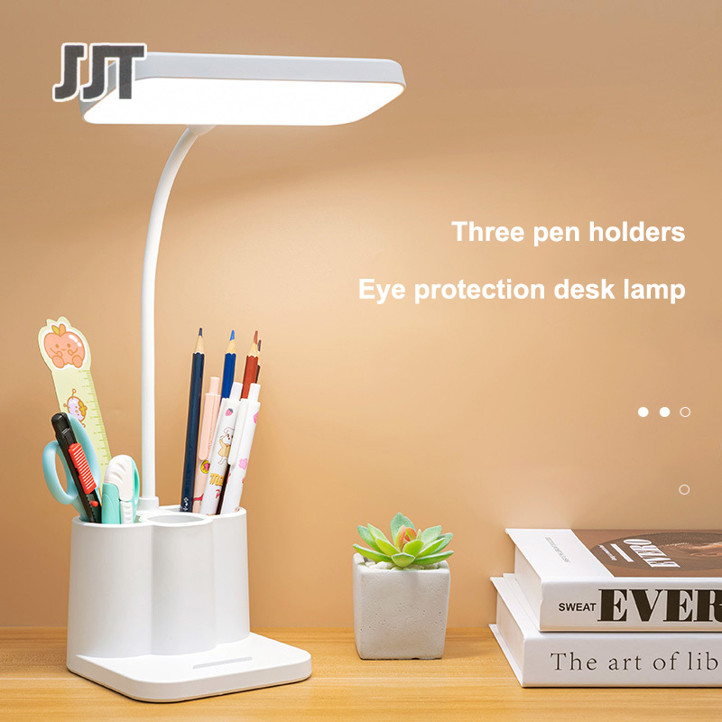 JJT [Miễn Phí Vận Chuyển]Đa chức năng cảm ứng bảo vệ mắt học tập dẫn sạc Plug-in Đèn đầu giường Đèn bàn